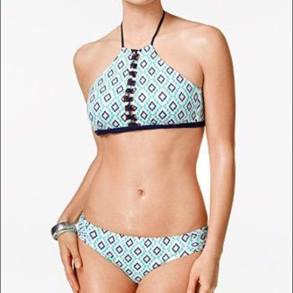 Bar III Lace Up Bikini